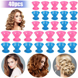 Silicone Hair Curlers Heatless Magic Hair Rollers No Clip Curling Tool L+S Rndom Color