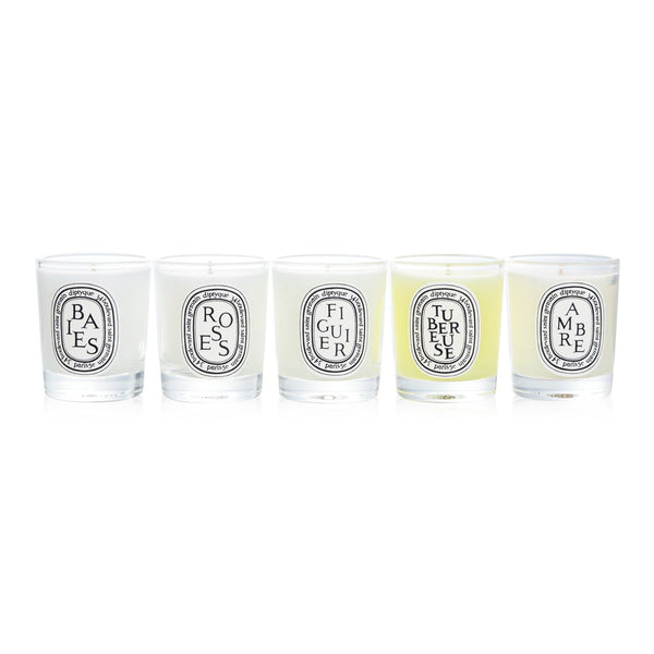 DIPTYQUE - Scented Candles Set - Berries, Roses, Fig Tree, Tuberose, Amber 437891 5x35g/1.23oz