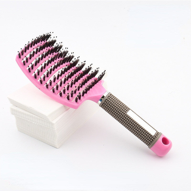 Hair Brush Scalp Massage Comb Hairbrush Bristle&amp;Nylon Women Wet Curly Detangle Hair Brush for Salon Hairdressing Styling Tools